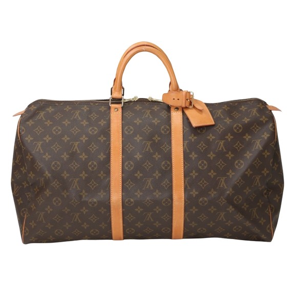 Louis Vuitton Keepall 55 Brown Canvas travel - Picture 1 of 10